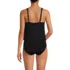 Women's Scoop Neck One Piece Fauxkini Swimsuit, Back