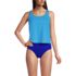 Women's Scoop Neck One Piece Fauxkini Swimsuit, Front
