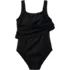 Women's Scoop Neck One Piece Fauxkini Swimsuit, alternative image