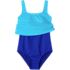 Women's Scoop Neck One Piece Fauxkini Swimsuit, alternative image