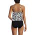 Women's Chlorine Resistant One Piece Scoop Neck Fauxkini Swimsuit, Back