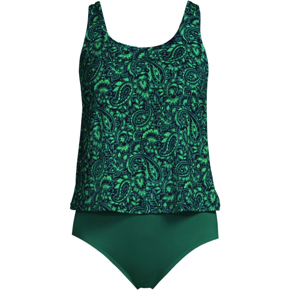 【THEAIRTOWN】Paisley Punching Tank Top Frill One piece ★ Amazon.com: ANFILIA Womens V Neck Tankini Top Only Cross