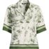 Women's Rayon Short Sleeve Camp Shirt, Front