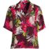 Women's Rayon Short Sleeve Camp Shirt, Front
