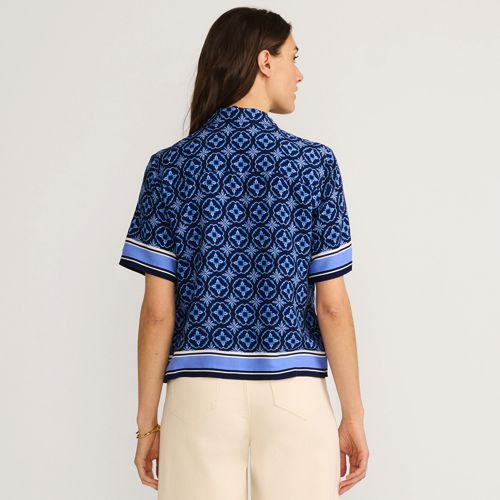 Women's Rayon Short Sleeve Camp Shirt - image 2