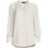 Women's Banded Collar Button Front Shirt, Front