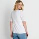 Women's Lightweight Jersey Eyelet Side Tie Top, Back