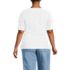 Women's Plus Size Lightweight Jersey Eyelet Side Tie Top, Back