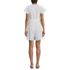 Women's Flutter Sleeve Linen Romper, Back