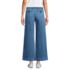 Women's Petite Mid Rise Denim Wide Leg Ankle Jeans, Back