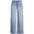Women's Mid Rise Denim Wide Leg Ankle Jeans, Front