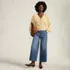 Women's Mid Rise Denim Wide Leg Ankle Jeans, alternative image