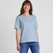 Women's Cotton Relaxed Short Sleeve Crew Neck T-Shirt, Front