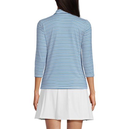 Women's 3/4 Sleeve Active Polo Shirt - image 5
