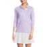 Women's 3/4 Sleeve Active Polo Shirt, Front