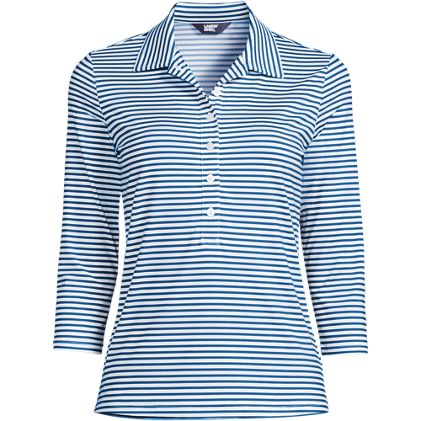Women's 3/4 Sleeve Active Polo Shirt - image 3