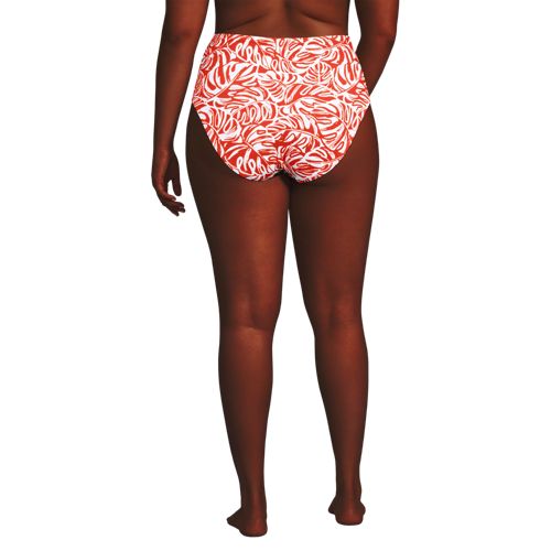  Lands' End High Waist Bikinihose, Leichtes Shaping, Damen, Größe:48 Plus, Orange, Elasthan/nylon-mischung, By Lands' End 
