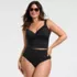 Women's Plus Size Cheeky High Waisted Bikini Bottoms, alternative image
