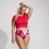 Women's Plus Size Cheeky High Waisted Bikini Bottoms, alternative image