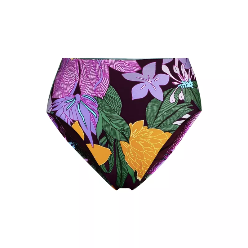 Women's Cheeky High Waisted Bikini Bottoms, Front