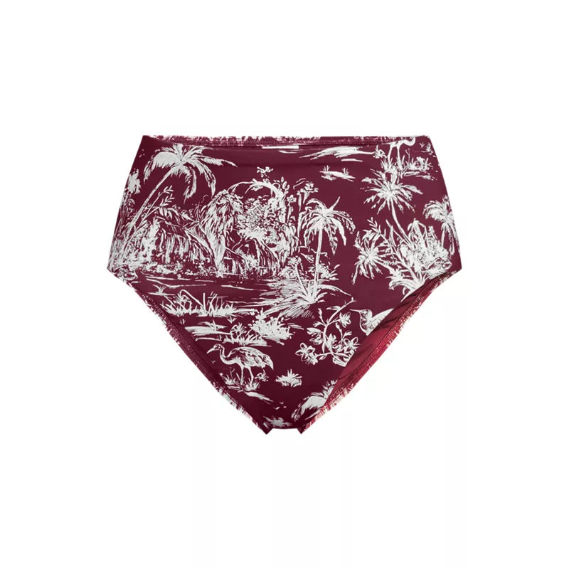Women's Cheeky High Waisted Bikini Bottoms, Front