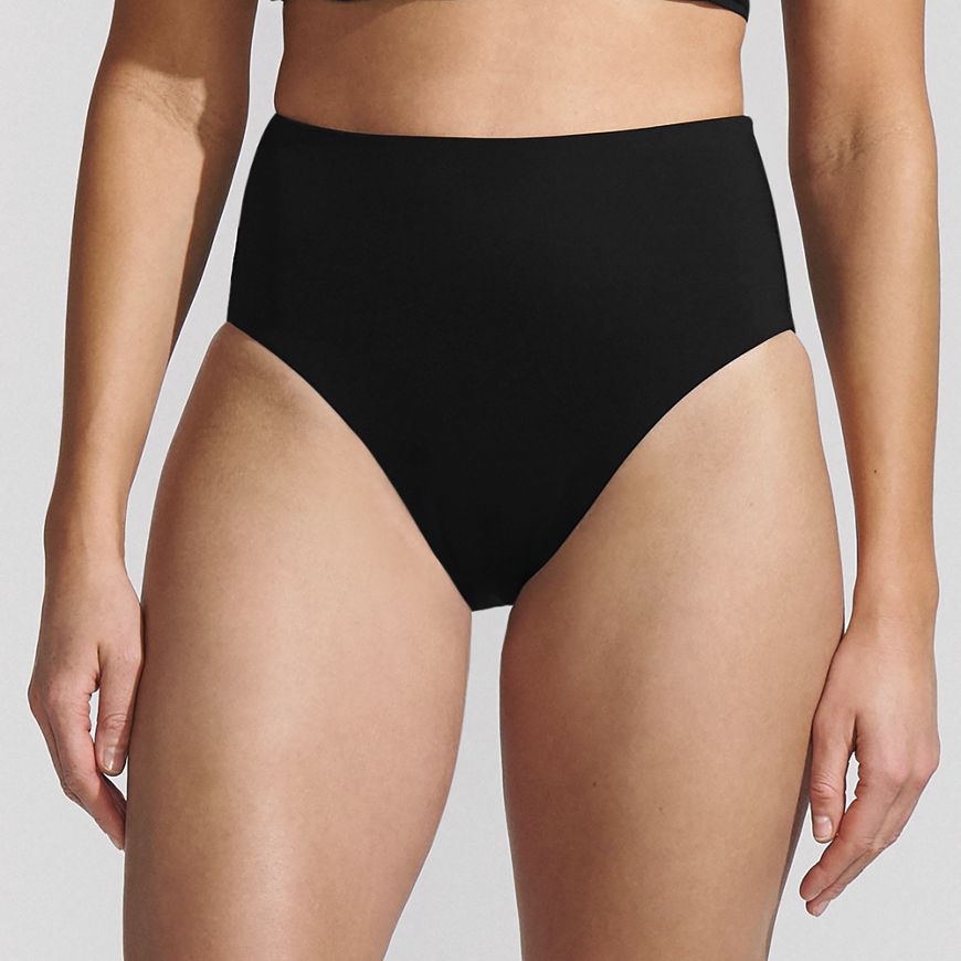 Women's Chlorine Resistant Smoothing Control High Waisted Bikini Bottoms