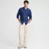 Men's Long Sleeve Linen Shirt, alternative image