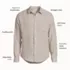 Men's Long Sleeve Linen Shirt, alternative image