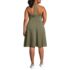 Women's Plus Size Halter Knee Length Dress, Back