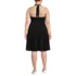 Women's Plus Size Halter Knee Length Dress, Back