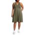 Women's Plus Size Halter Knee Length Dress, Front