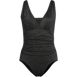 Women's Slender Suit Shine Grecian High Leg Tummy Control Chlorine Resistant One Piece Swimsuit, Front