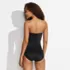 Women's Slender Suit Shine Bandeau Tummy Control High Leg One Piece Swimsuit, Back