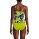 Women's Crochet Stitch Plunge V-Neck Tankini Top, Back