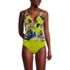Women's Crochet Stitch Plunge V-Neck Tankini Top, Front