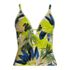 Women's Crochet Stitch Plunge V-Neck Tankini Top, Front