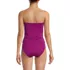 Women's Shine Wrap Bandeau Tankini Swimsuit Top, Back