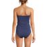 Women's Shine Wrap Bandeau Tankini Swimsuit Top, Back