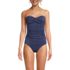 Women's Shine Wrap Bandeau Tankini Swimsuit Top, Front