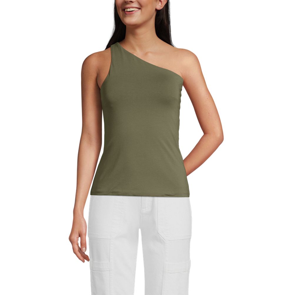 Women's Slender One Shoulder Top | Lands' End