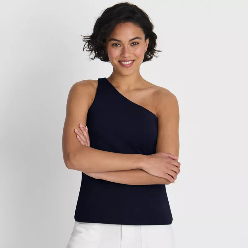 Women's Slender One Shoulder Top, Front