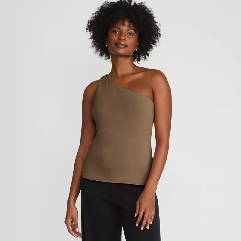 Women's Slender One Shoulder Top, Front