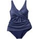 Women's Slender Suit Shine Wrap Swim Dress Swimsuit, alternative image