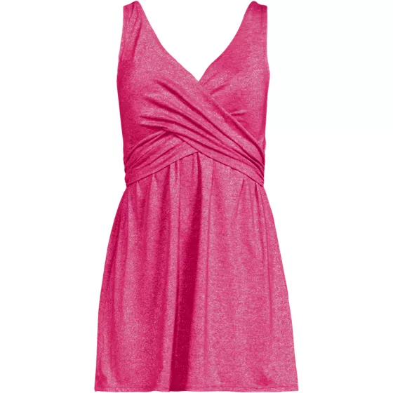 Women's SlenderSuit Shine Wrap Swim Dress Swimsuit - primary