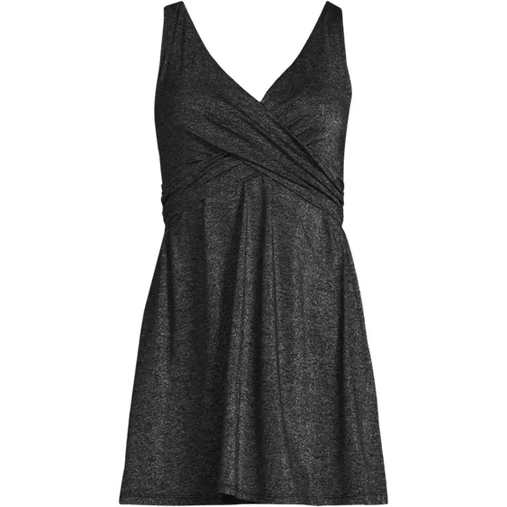 Women's SlenderSuit Shine Wrap Swim Dress Swimsuit - primary
