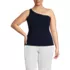 Women's Plus Size Slender One Shoulder Top, Front