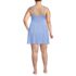 Women's Plus Size SlenderSuit Shine Wrap Swim Dress Swimsuit, Back