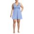 Women's Plus Size SlenderSuit Shine Wrap Swim Dress Swimsuit, Front