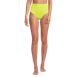 Women's Chlorine Resistant Pinchless High Waisted Bikini Bottoms, Front