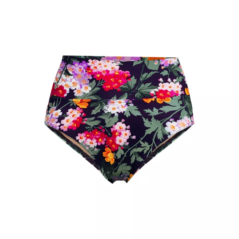 Women's Plus Size Pinchless High Waisted Bikini Bottoms, Front